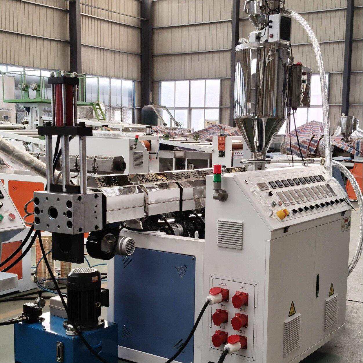 PE/PP/HD材PE管生产线404料备管材生产塑设螺杆挤出机械设备