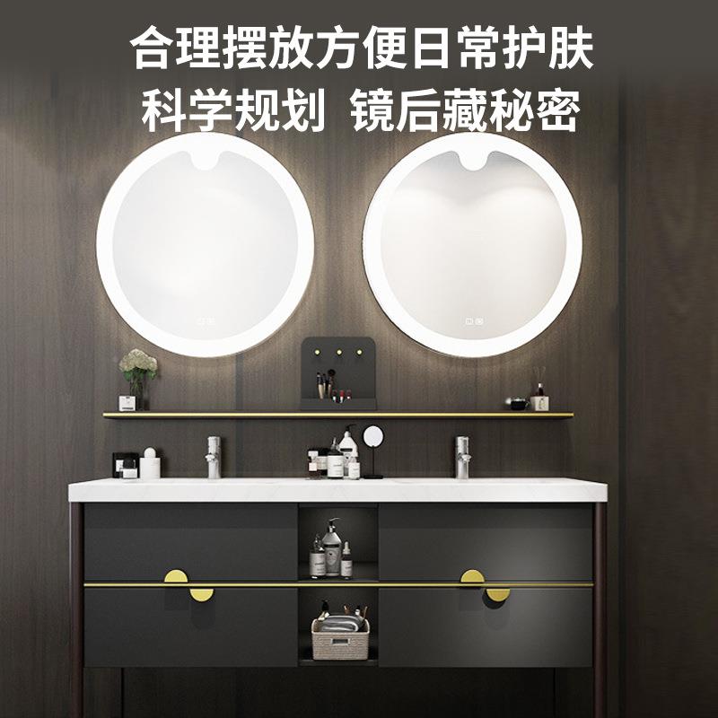 卫浴台智能轻奢欧橡浴室柜组合北落地166式洗脸洗木手面盆池洗漱