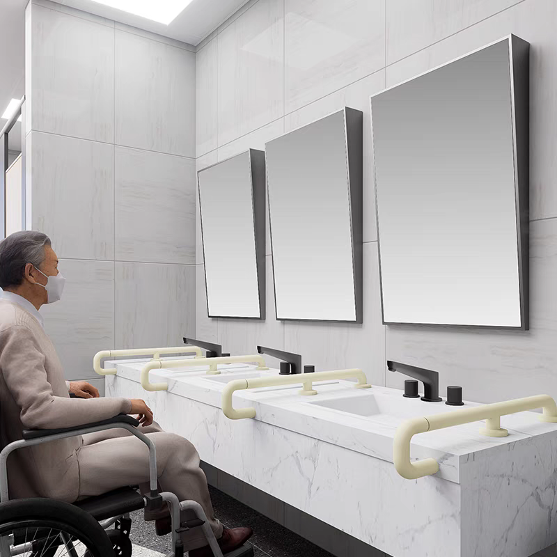 伊洛维特不锈钢方形斜面残卫镜子