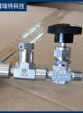 BPF-J型 20Mpa/3000psi 【安全泄压】316钢瓶角式阀门/夹持器