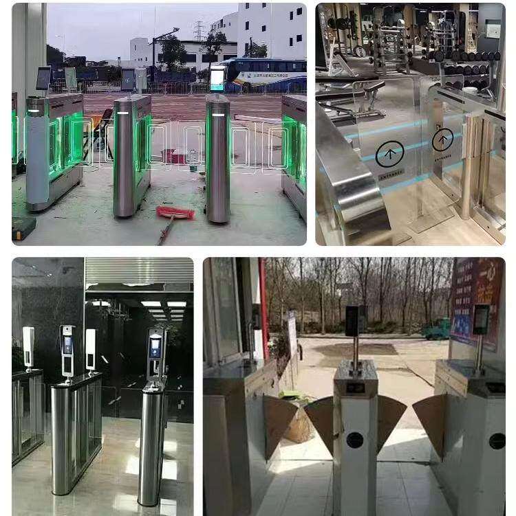 人行通道闸机亚克力挡板门禁出入口摆闸门板翼闸道地铁安检隔档