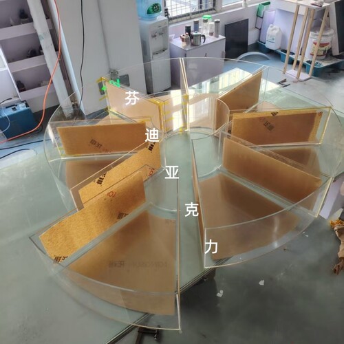 糖果收纳盒圆形拼装亚克力展示盒