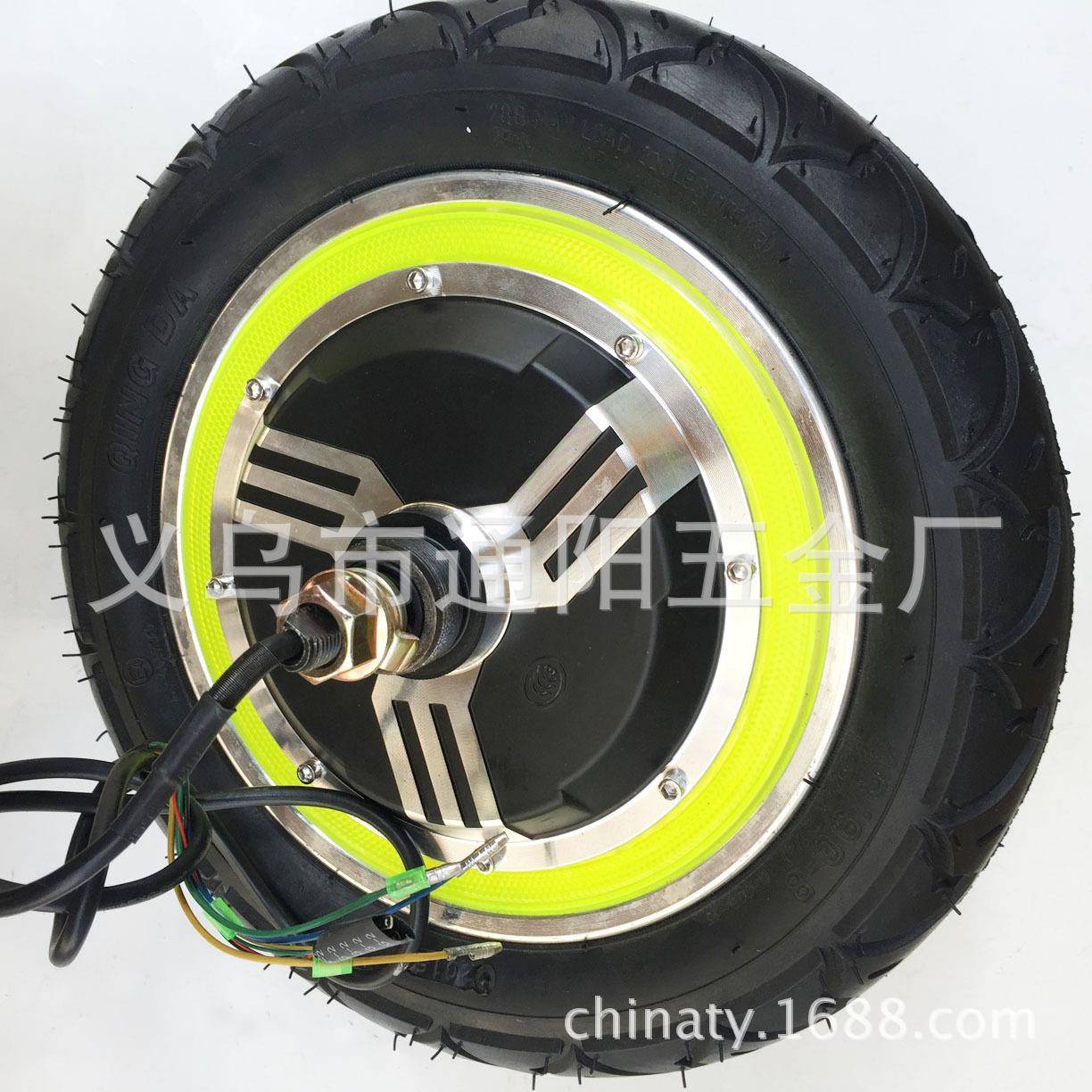 12寸无刷无齿电机马达无刷轮毂电机可配鼓刹碟刹121/2*21/4外胎