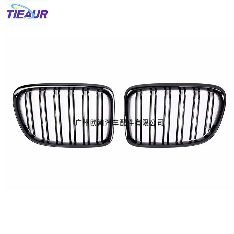 适用于X1E8409-14年改装中网全黑中网亮黑格栅M版