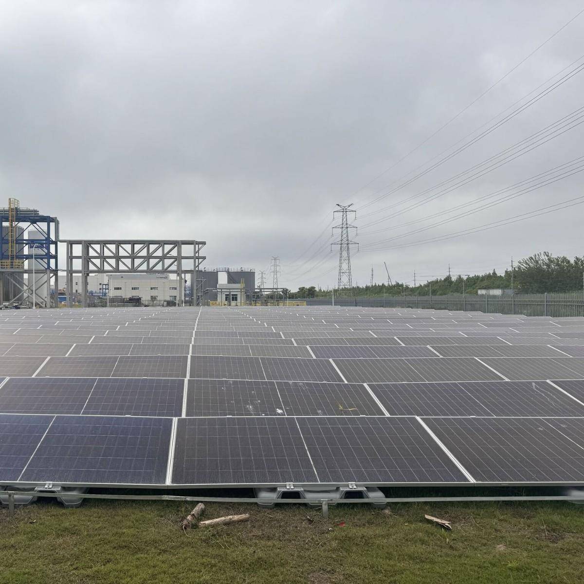 浮动式光伏屋面发电系统支架HDPE材质耐腐蚀平屋顶平屋面使用方便