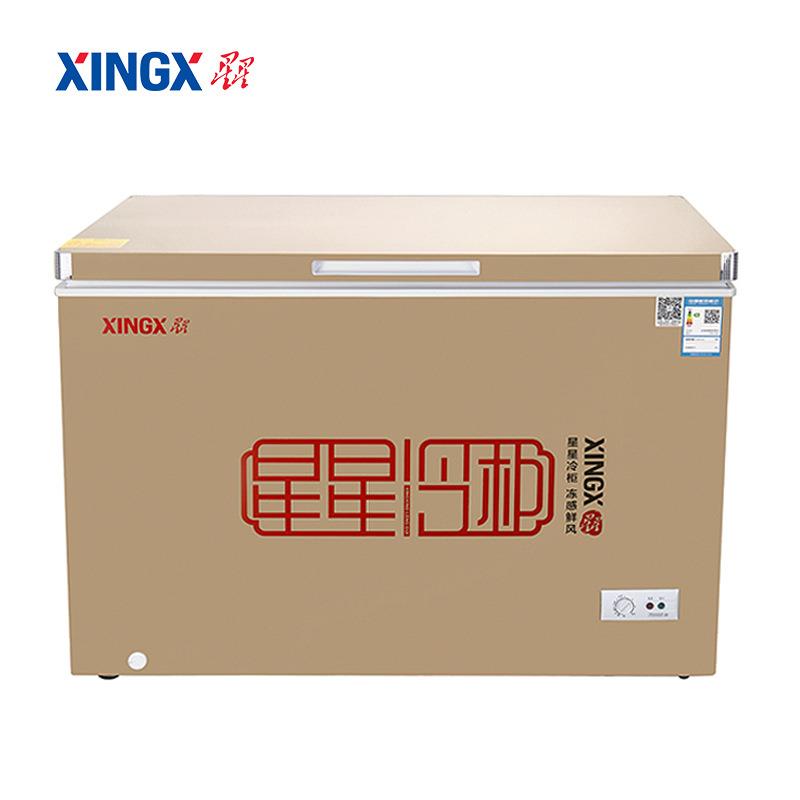 XINGX/星星BD/BC-303GA300升卧式冷冻冷藏冰柜商用卧式家用小冰箱