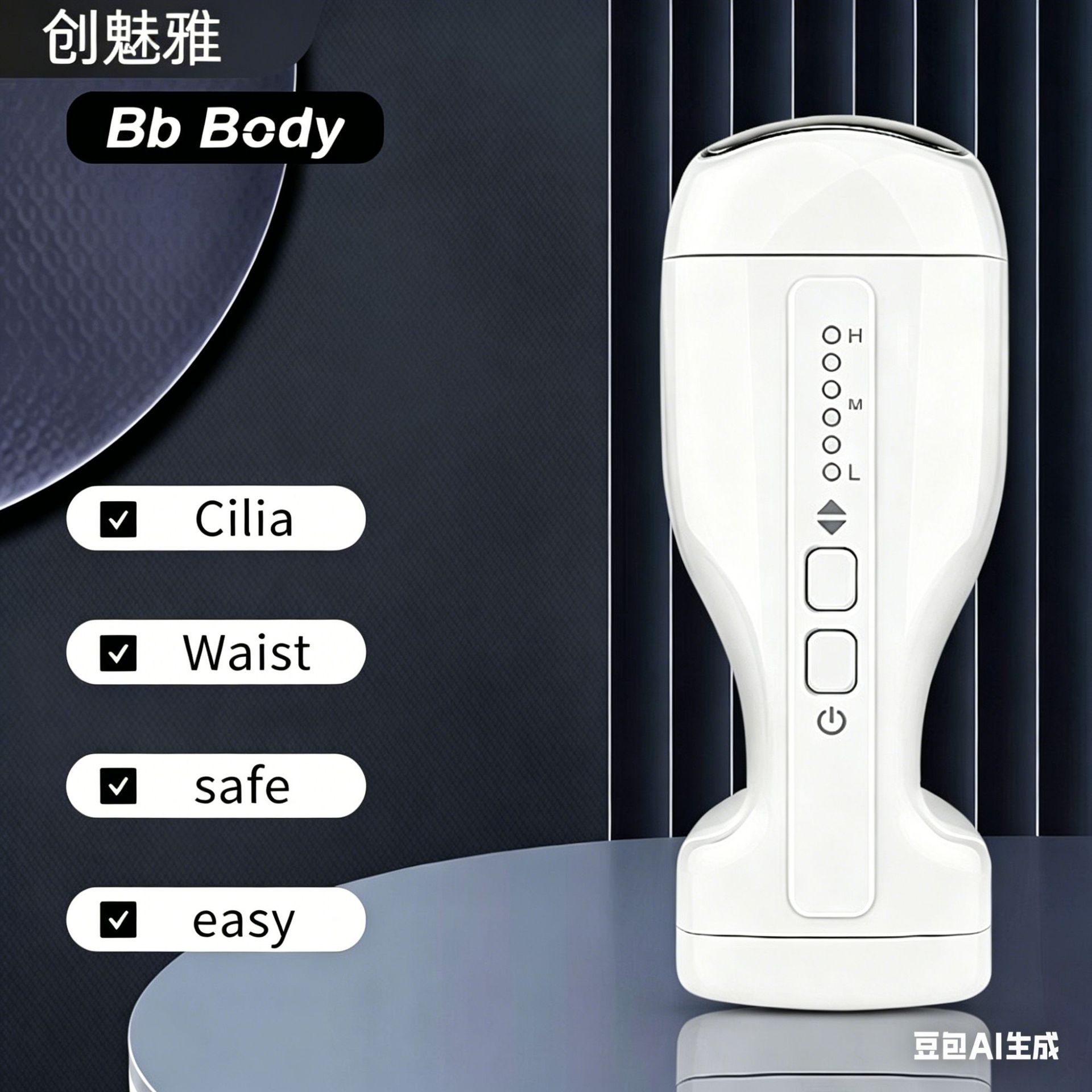 Bbbody手持家用塑身仪产后塑形美体瘦腰减腹懒人收腹纤体仪器嫩肤
