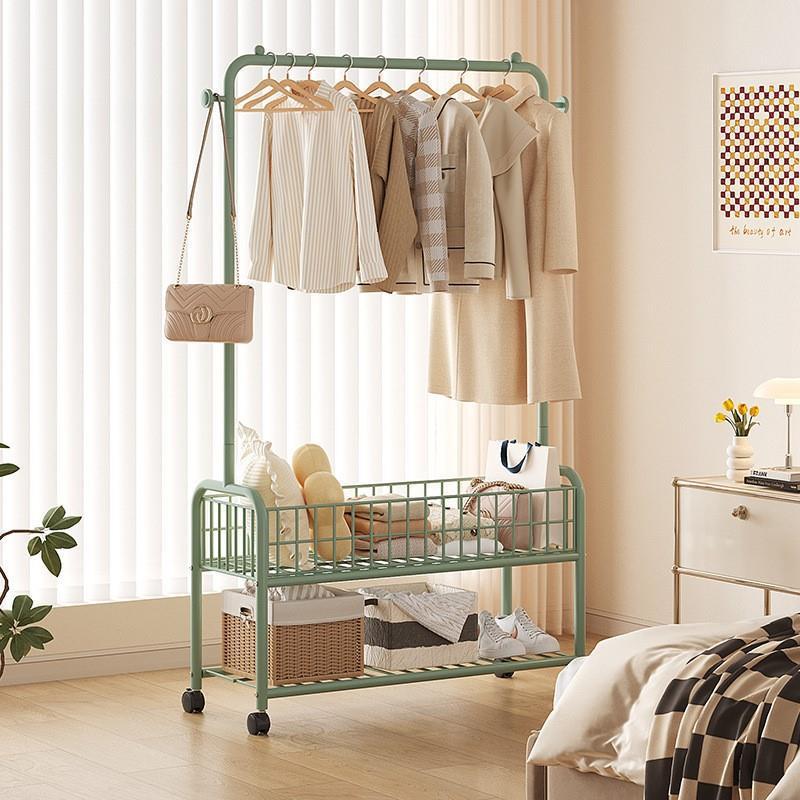 晾挂衣架衣帽架落地移动卧室内简易家用宿舍房间隔夜次净衣服架子