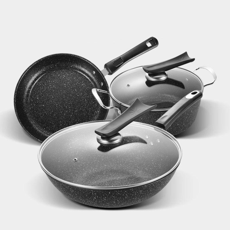 medicalstonepot炒锅wok煎锅fryingpan汤soup不粘锅无油烟锅