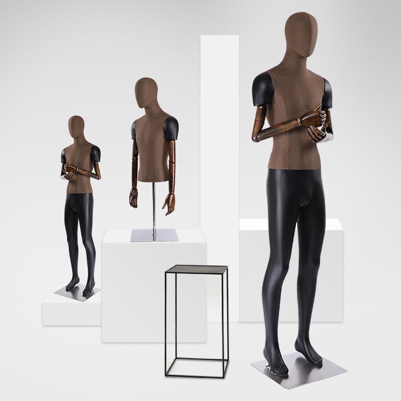 韩版男模特全身假人服装店模特道具人台铁丝头人体模特男装展示架