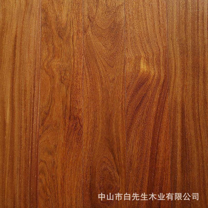 中山实木地板南二翅豆龙凤檀木原木色木蜡油原木地板