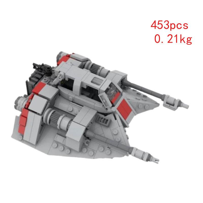 热卖现货MOC-125972小颗粒拼装积木玩具雪地飞车益智模型摆件