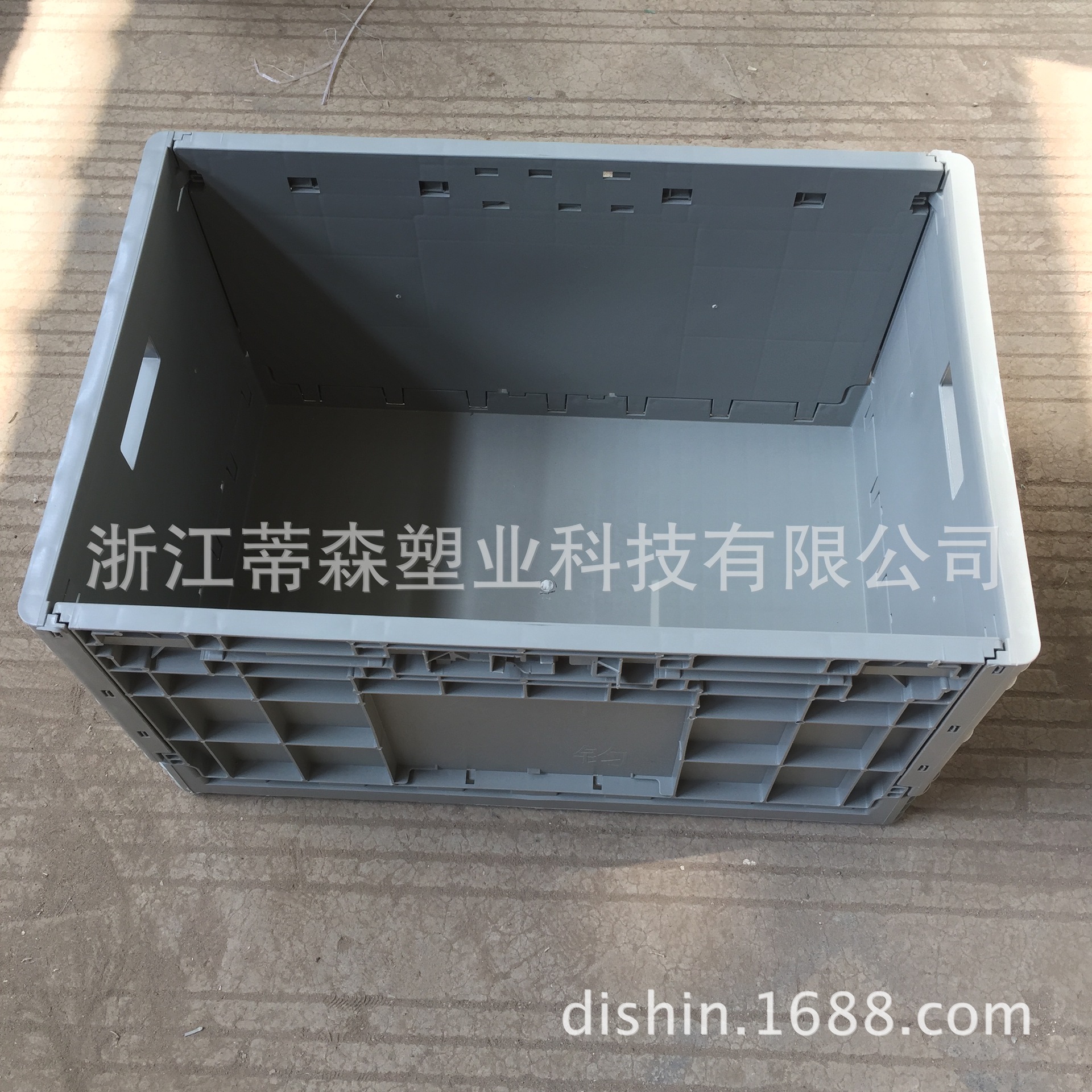 折叠式EU4633物流箱丰田周转箱600*400*340塑料车间搬电子厂