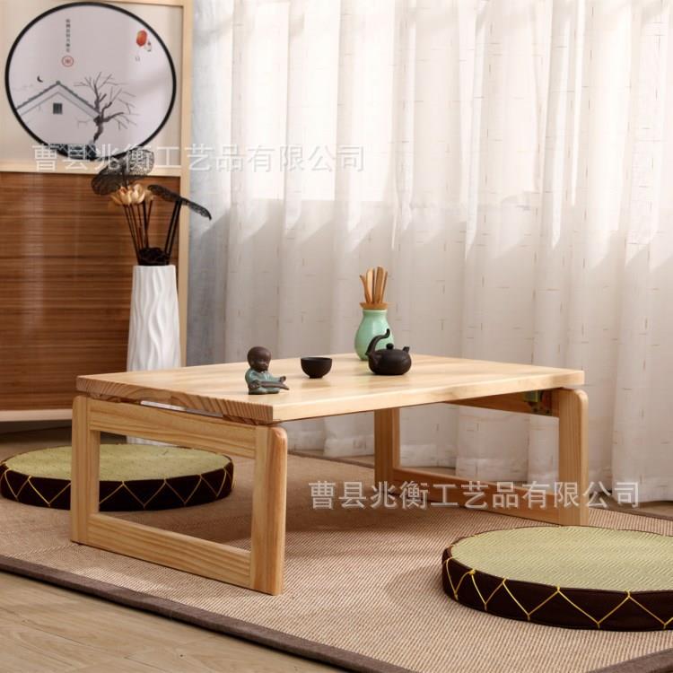 折叠炕桌茶几榻榻米桌子实木飘窗小茶几轻奢日式阳台矮桌地桌简约