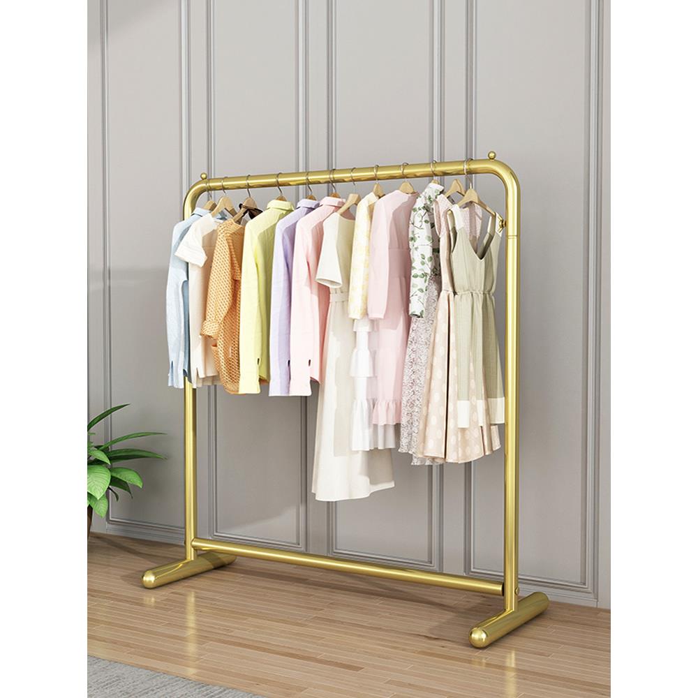 cs衣架落地学生宿舍挂衣架家用单杆式衣服架子阳台衣帽架简易晾衣