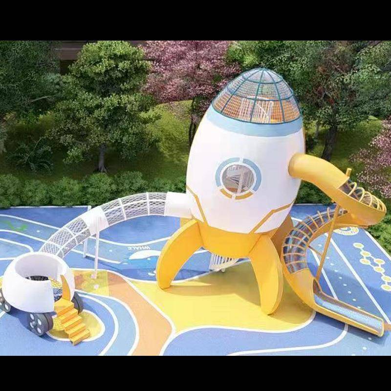 非标景区户外游乐设施儿童乐园不锈钢滑梯秋千组合设备厂室外