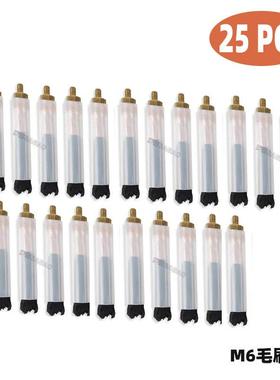 新品焊道处理机毛刷头M6/8/10毛刷枪不锈钢焊斑清洗刷头25PCS