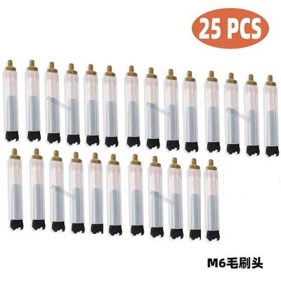新品焊道处理机毛刷头M6/8/10毛刷枪不锈钢焊斑清洗刷头25PCS