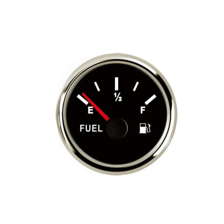 指针式52mm圆形燃油表电阻型油量表头改装车油位表显示器易安装