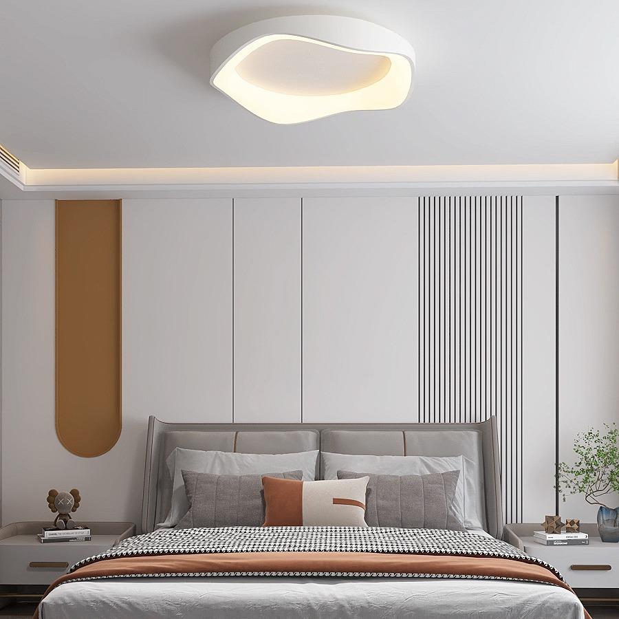 卧室圆形灯2025年新款灯具房间灯现代主卧北欧简约温馨创意书房灯