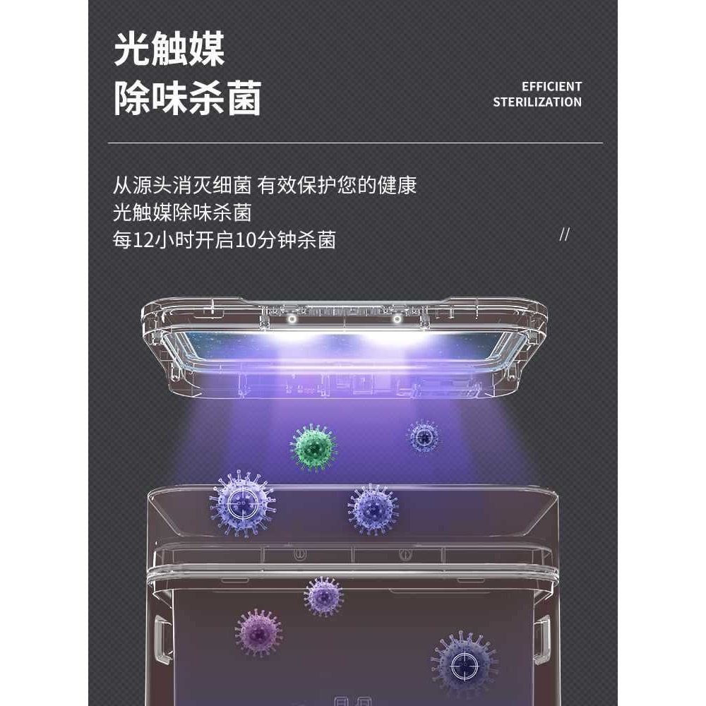 智能感应分类垃圾桶家用厨房客厅办公室不锈钢高脚带盖轻