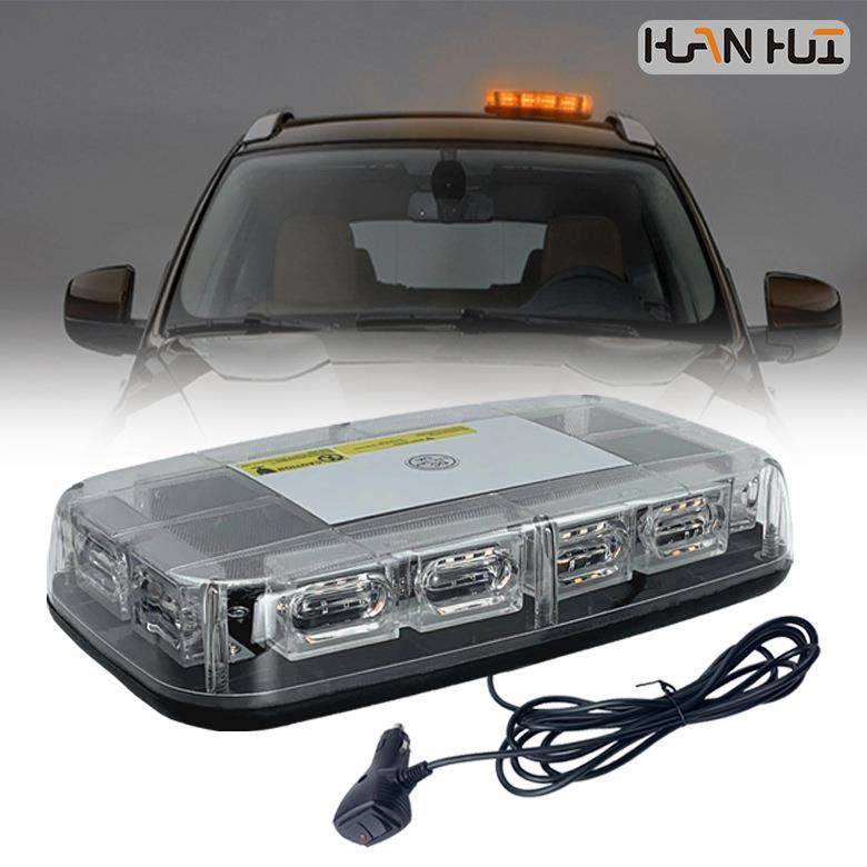 警示灯汽车校车频闪灯48LED大功率汽车爆闪车吸顶灯短排灯