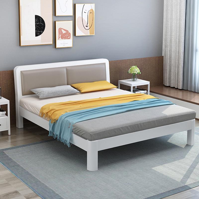 铁艺床双人床现代简约单人床加厚加固铁架床宿舍出租屋架子床铁床