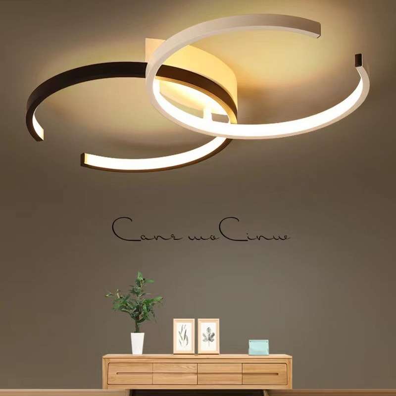 led卧室灯吸顶灯简约现代寝室灯个性创意温馨浪漫大气造型房间灯