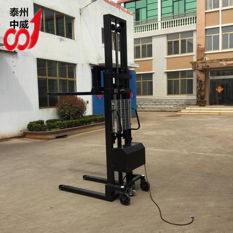 中威插电式堆高车插电式堆垛车无电瓶升高车插电式液压装卸车