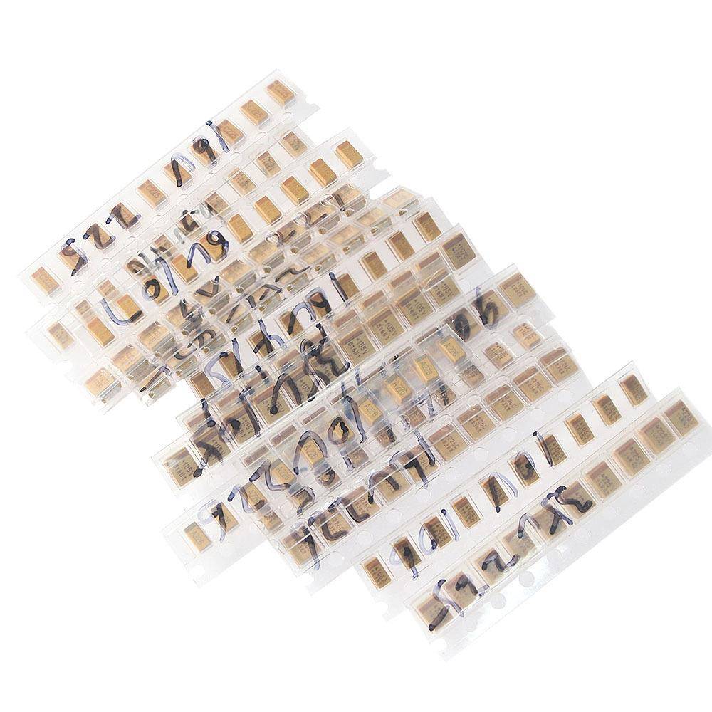1UF~220UF钽电容样品包6~35V贴片钽电容AB型混合元件包15种150PCS