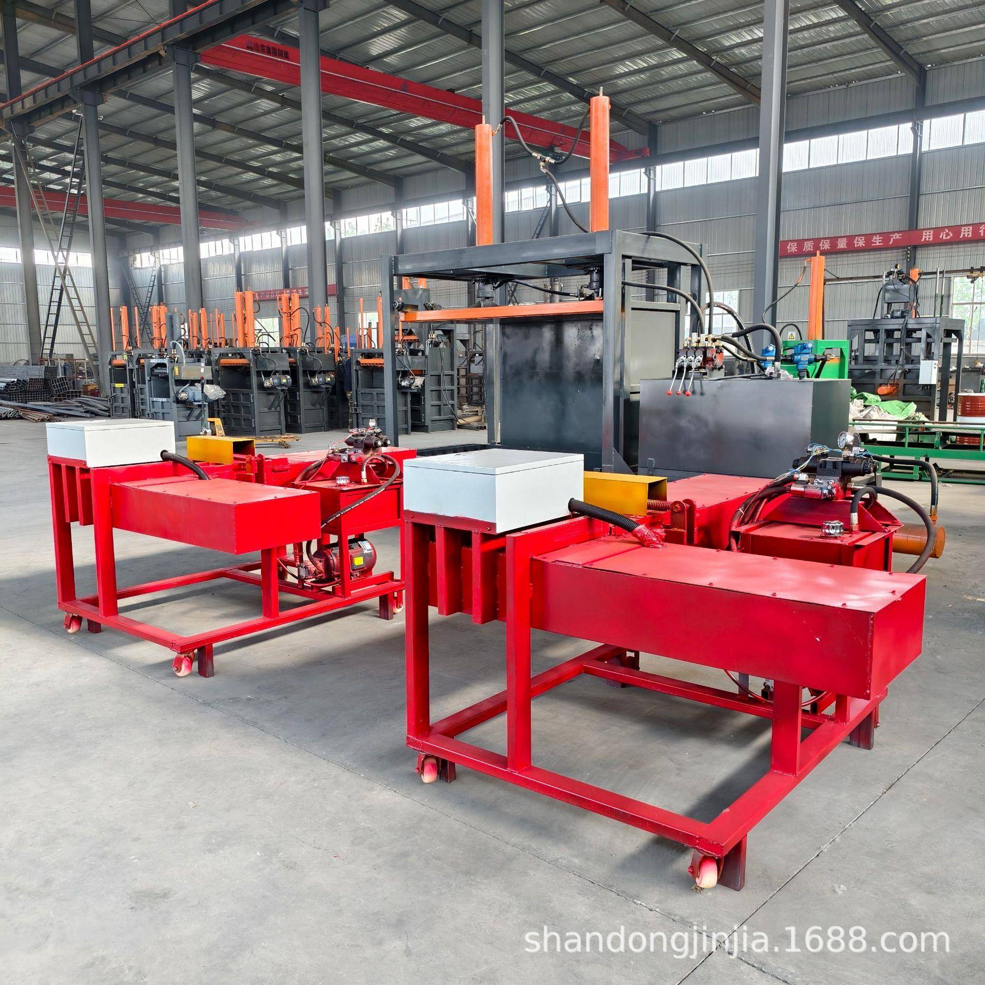 小型碎布棉纱线擦机布压缩包装机服装下脚料套袋打包机