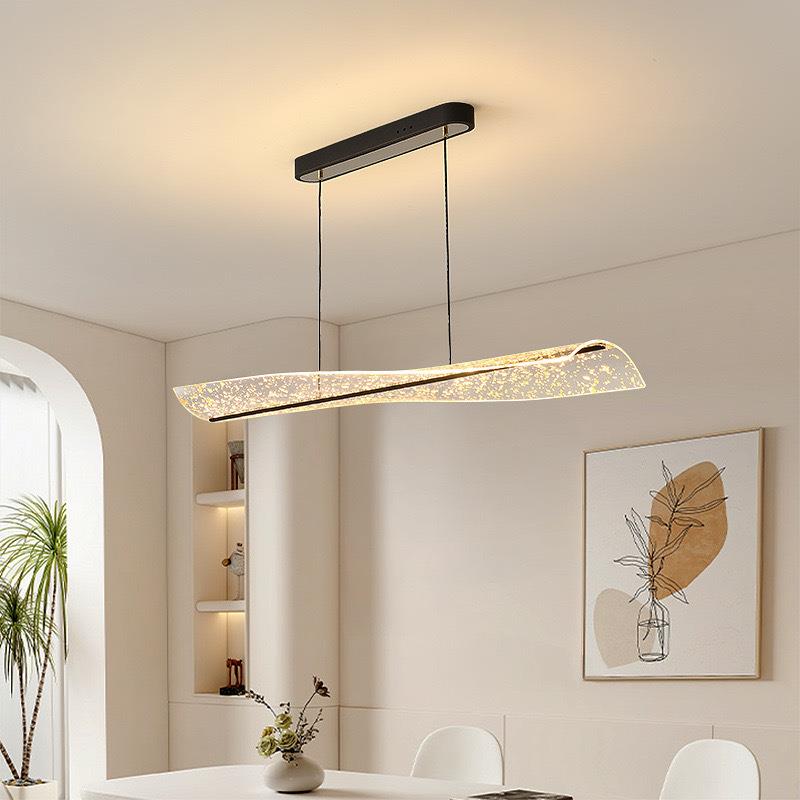北欧轻奢创意餐厅吊灯简约现代长条形餐桌灯前台吧台创意艺术吊灯