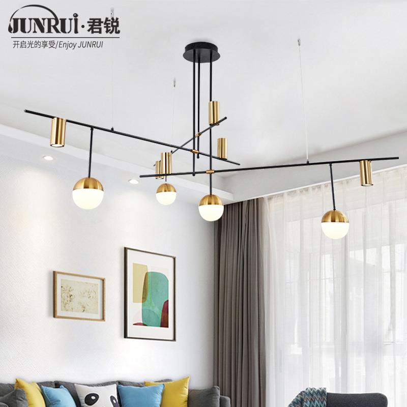 北欧客厅大灯现代简约创意个性魔豆灯具2019年新款别墅客厅大吊灯
