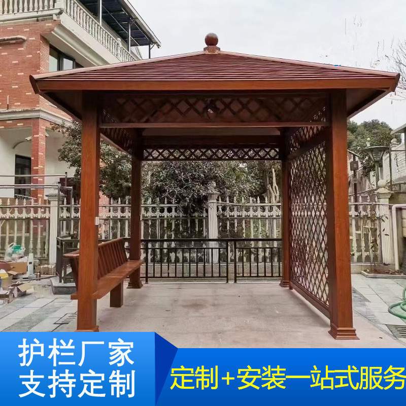 铝合金葡萄架户外庭院别墅花园防腐木天台凉亭花架阳台庭院装饰