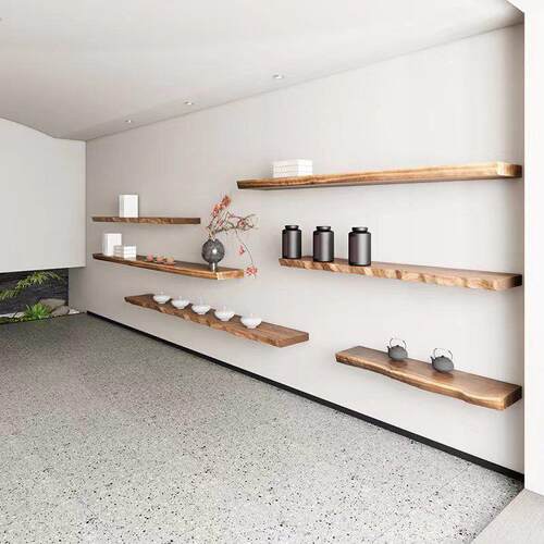墙上置物架实木一字隔板挂墙隔板书架装饰板不规则展示架上墙层板