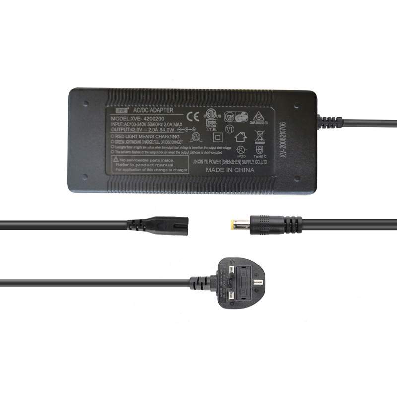 电动折叠车充电器42v2a磷酸铁锂滑板车AC/DC charger充电器