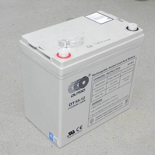 奥特多12V55ah华威电池6-FM-55OT12/55密封式蓄电池备用电源