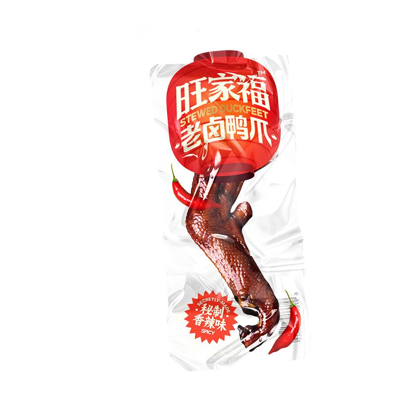 【U先试用】旺家福老卤鸭爪-香辣味1只