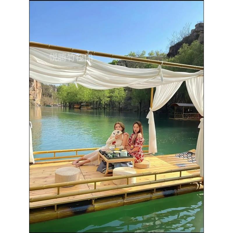 双层竹筏船长5-7米漂流船