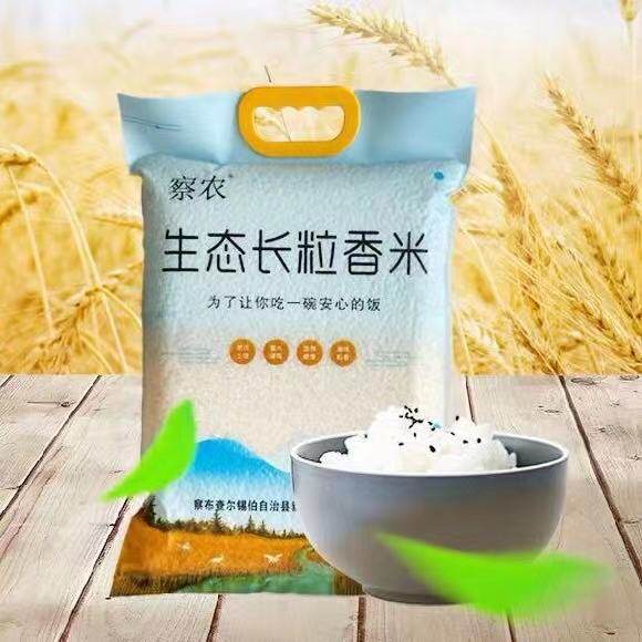 大米10斤装批发新疆察农伊犁特产察布查尔生态长粒香米当年新米