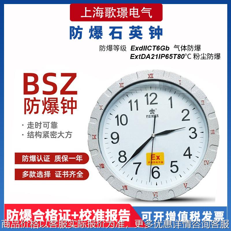 铝合金挂墙指针式防爆石英钟化工医药实验室防爆时间钟表秒针