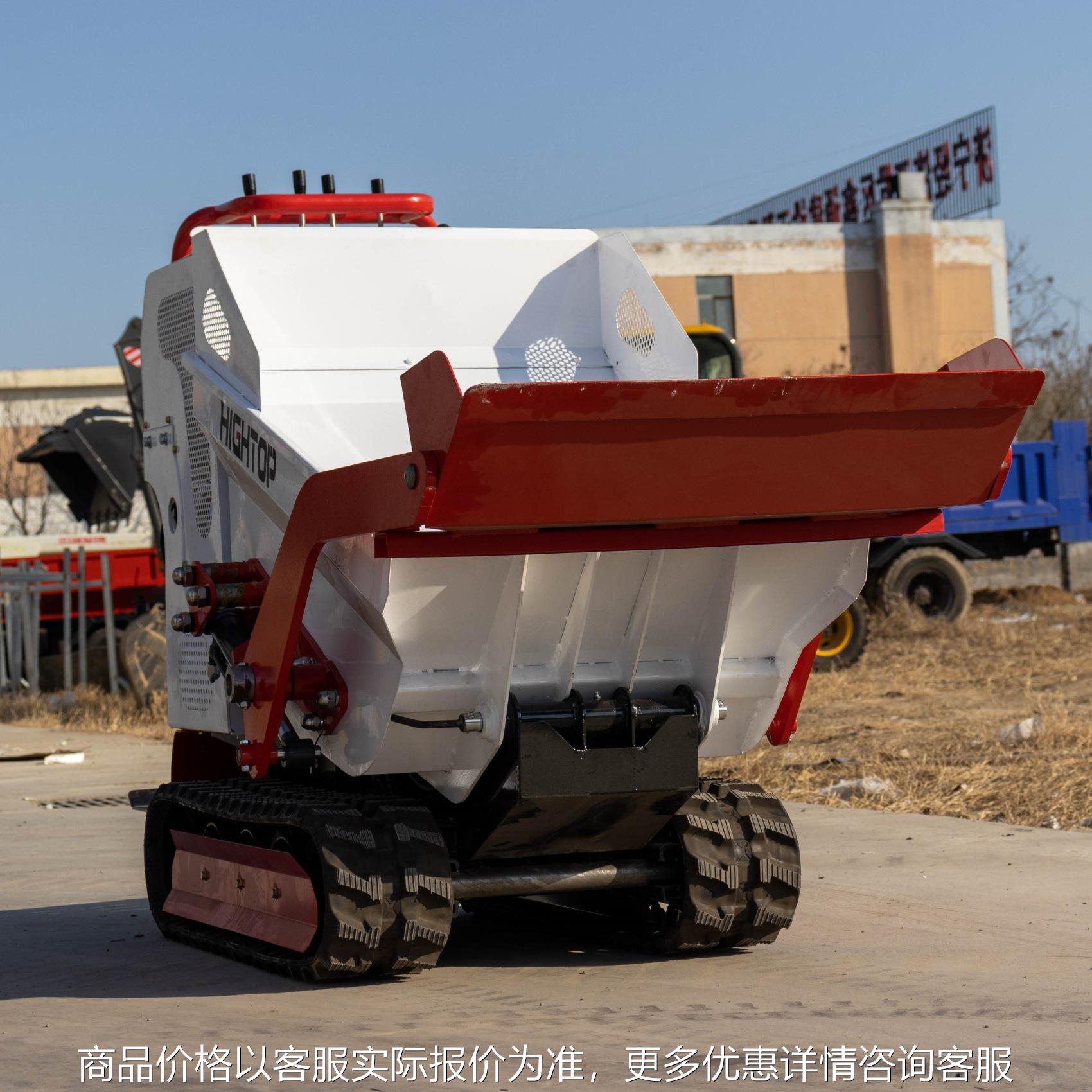 履带工程小型自卸车 800液压全自动翻斗车 出口波兰