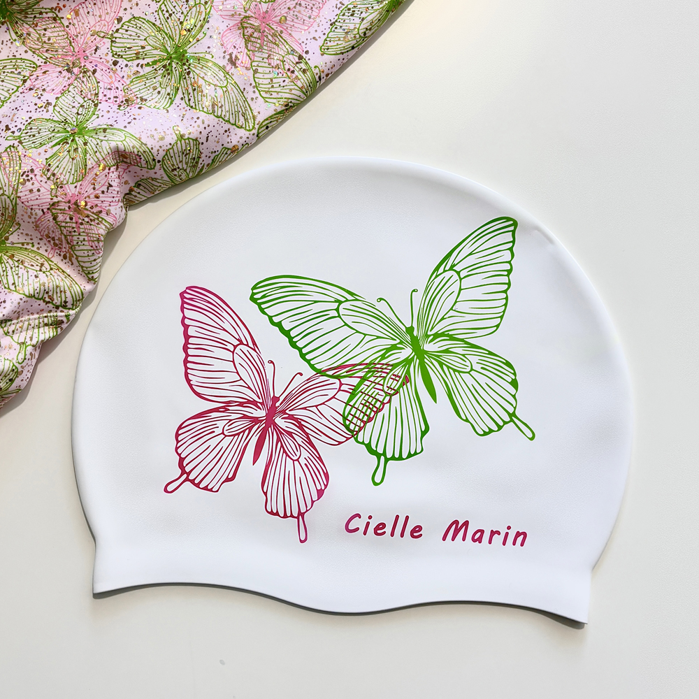 ciellemarin硅胶防水男女成人儿童游泳帽大号护耳泳帽加大版泳帽