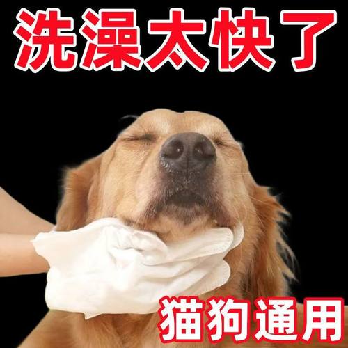 宠物免洗手套猫咪洗澡杀菌除臭