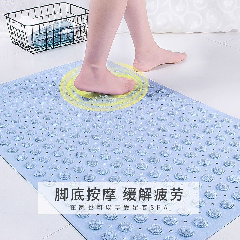 浴室防滑垫洗澡淋浴房大号带吸盘按摩脚垫厕所卫生间隔水无味直销