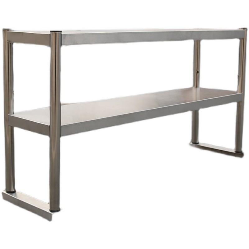 不锈钢工作台面架桌子上架立架三多层货架定制奶茶架2饭店家用1架