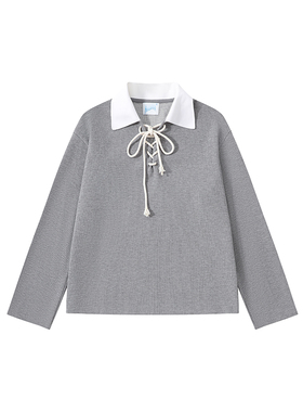 YS MERCH 华夫格绳结Polo长袖