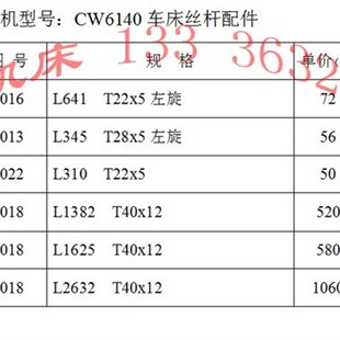 沈阳CW6140A车床丝杠床身丝杠配件 沈阳机床厂CW6140车床丝杆配件