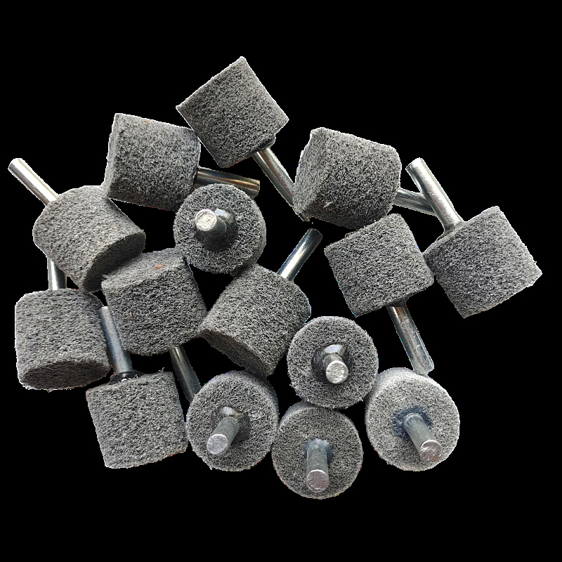 带柄尼龙磨头不织布磨头抛光磨头电磨头尼龙6*25 尼龙磨头打磨抛