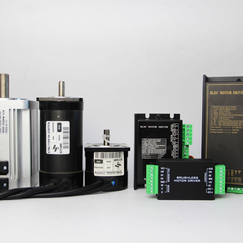 直流无刷电机控制器驱动板套装24V48V静音电机高速小型20W-500W